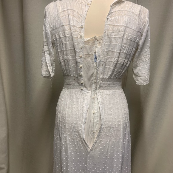 True Vintage Wedding Gown circ 1900 - Picture 3 of 11